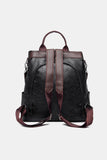 PU Leather Large Backpack Bag