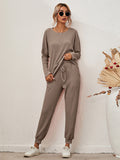 Women's Long-Sleeved Loose Loungewear Pajamas