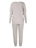 Women's Long-Sleeved Loose Loungewear Pajamas