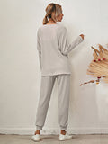 Women's Long-Sleeved Loose Loungewear Pajamas