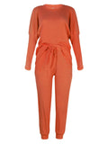 Women's Long-Sleeved Loose Loungewear Pajamas