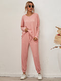 Women's Long-Sleeved Loose Loungewear Pajamas