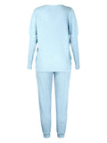 Women's Long-Sleeved Loose Loungewear Pajamas