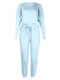 Women's Long-Sleeved Loose Loungewear Pajamas