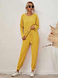 Women's Long-Sleeved Loose Loungewear Pajamas