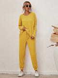 Women's Long-Sleeved Loose Loungewear Pajamas