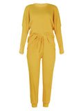 Women's Long-Sleeved Loose Loungewear Pajamas