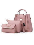 Handbag Fashion One Shoulder Bucket Ladies Luggage Bag Three-Piece Set