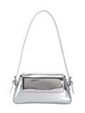 Fashion patent leather ladies baguette texture glossy underarm shoulder bag