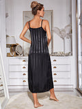 Strap pajamas women's long nightgown high-end home service set