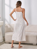 Strap pajamas women's long nightgown high-end home service set