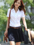 Women's casual short-sleeved shirt professional workwear