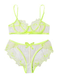 New style sexy lingerie new hollow love three-point sexy suit