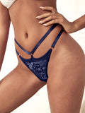 Women's solid color lace low-rise sexy panties