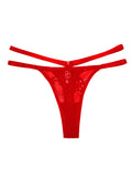 Women's solid color lace low-rise sexy panties