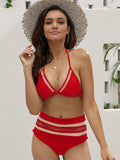 Women's three -point hanging neck sexy body Bikini