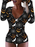 Fashion women's new Halloween one-piece pajamas