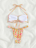 Women's Swimwear Sexy Resort Floral Bikini