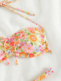 Women's Swimwear Sexy Resort Floral Bikini