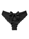 New Christmas outfit sexy bow breathable lace low waist panties