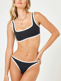 Women's bikini sexy black and white swimsuit bikinis