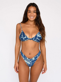 Ladies new sexy twist two-piece swimsuit