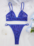 Three-point bikini lace erotic two-piece set