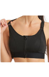 Women's Adjustable Front Zip Sports Bra