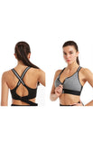 Women's Adjustable Front Zip Sports Bra