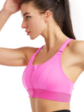 Women's Adjustable Front Zip Sports Bra